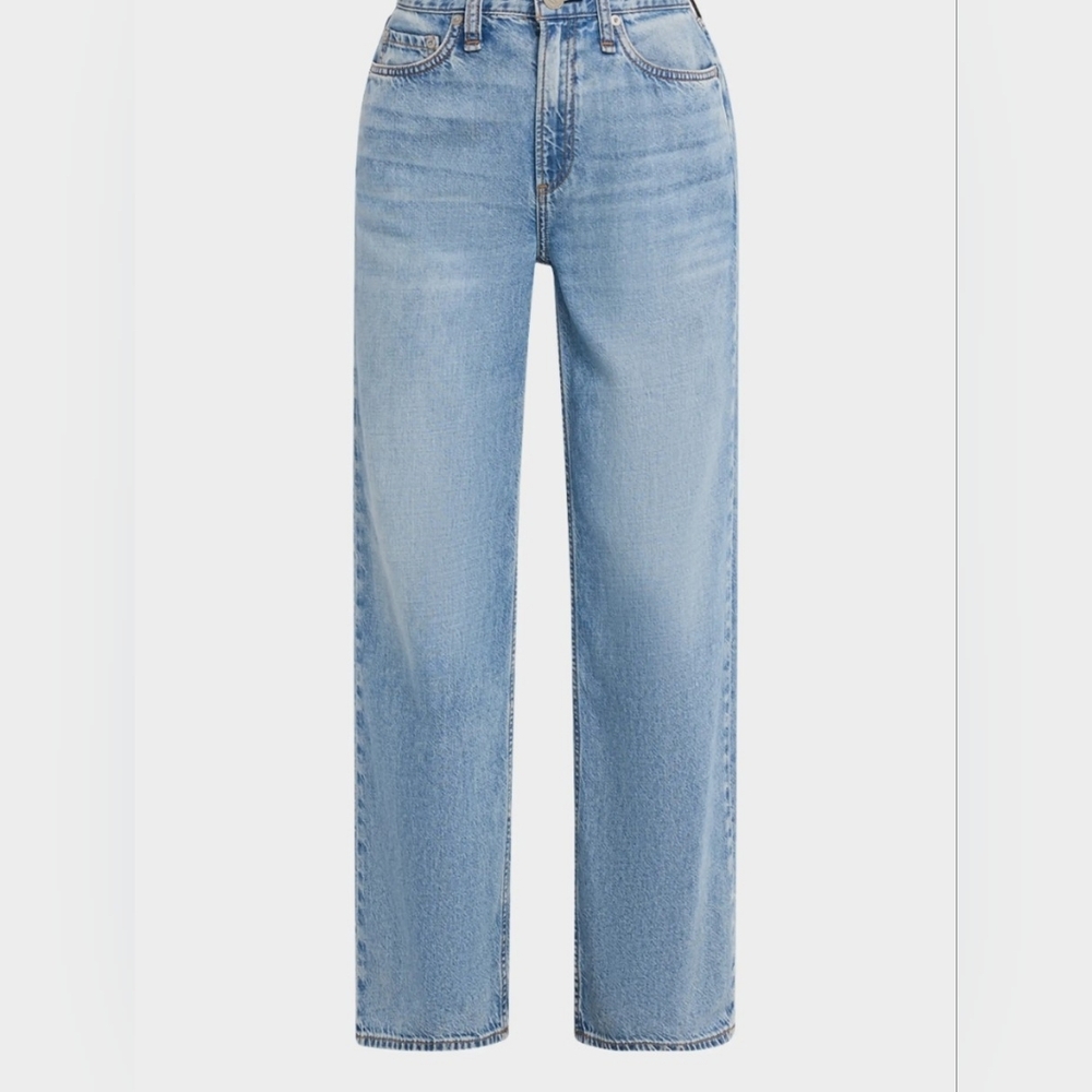rag & bone Featherweight Logan Mid-Rise Wide-Leg Jeans Sz 27 - Picture 5 of 12